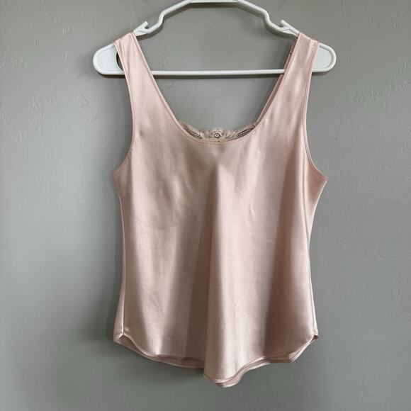 Judith Hart Intimate Apparel Vintage Pink Lace Cami Top Woman’s Sz M Style 9224 - Picture 2 of 7